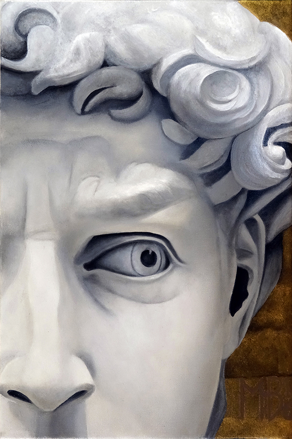 "David" an original oil painting by Matthew Holden Bates